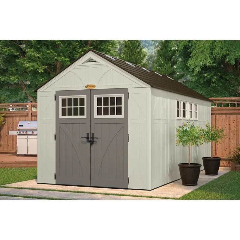 Tremont Outdoor 8'W x 16'D Plastic Storage Shed