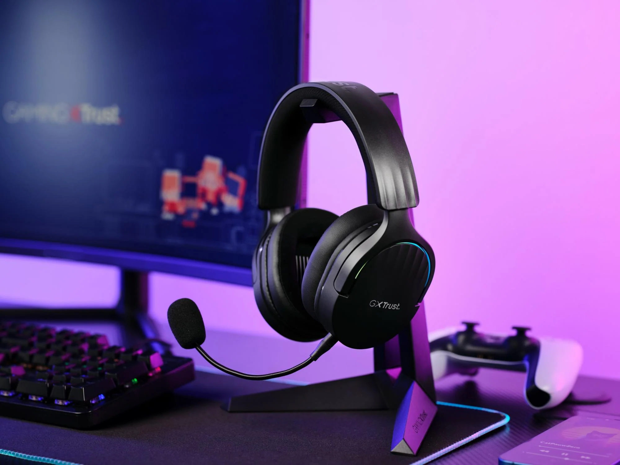 TRUST GXT491 FAYZO TRÅDLØS HEADSET - SORT