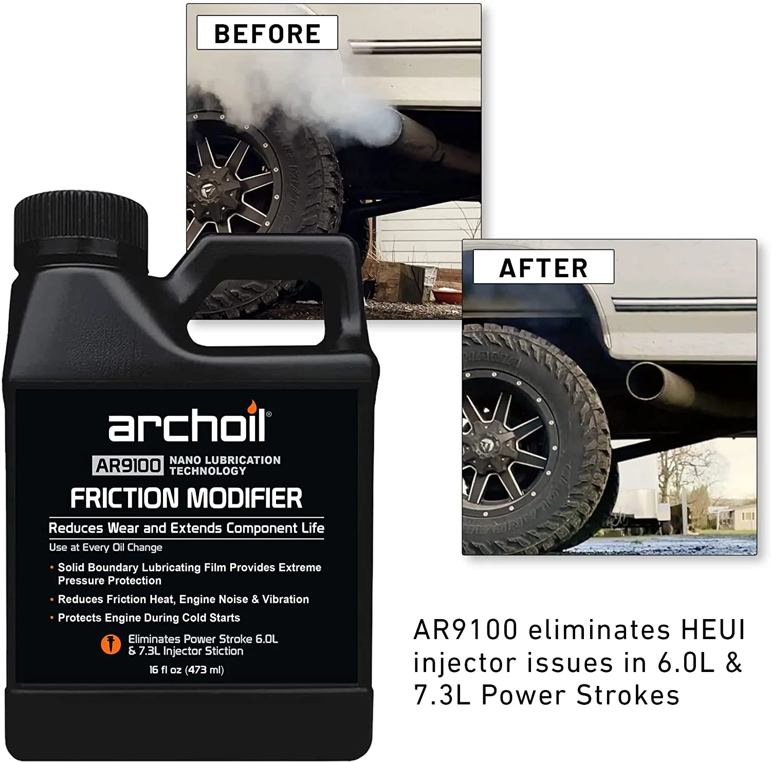 Archoil Ultimate Diesel Kit - AR9100 Friction Modifier (16oz) + AR6500 Diesel Treatment (40oz) + AR6400-D Diesel Fuel System Cleaner (12oz)