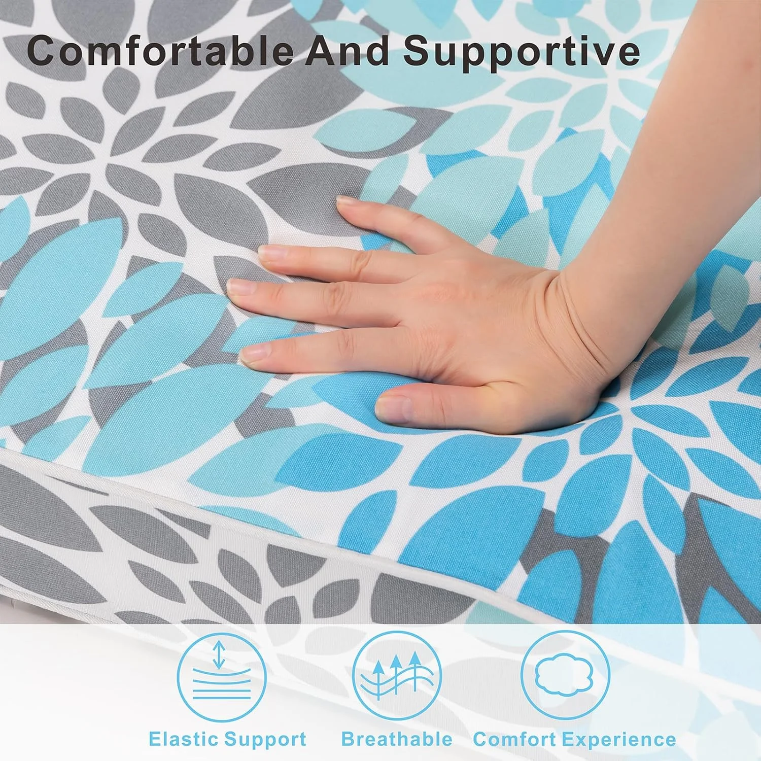 **outdoor chaise lounge cushion 73 inch, tri-folding patio chaise lounge chair cushions waterproof foldable thick lounge cushions outdoor furniture easy receive poolside garden