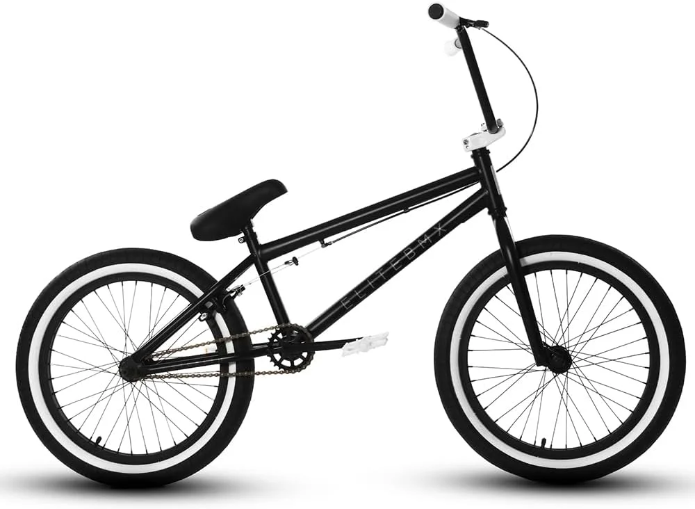 Elite BMX Bicycle 20�� Freestyle Bike - Stealth Blue Purple Ideal for Ages 7 to 18 Years