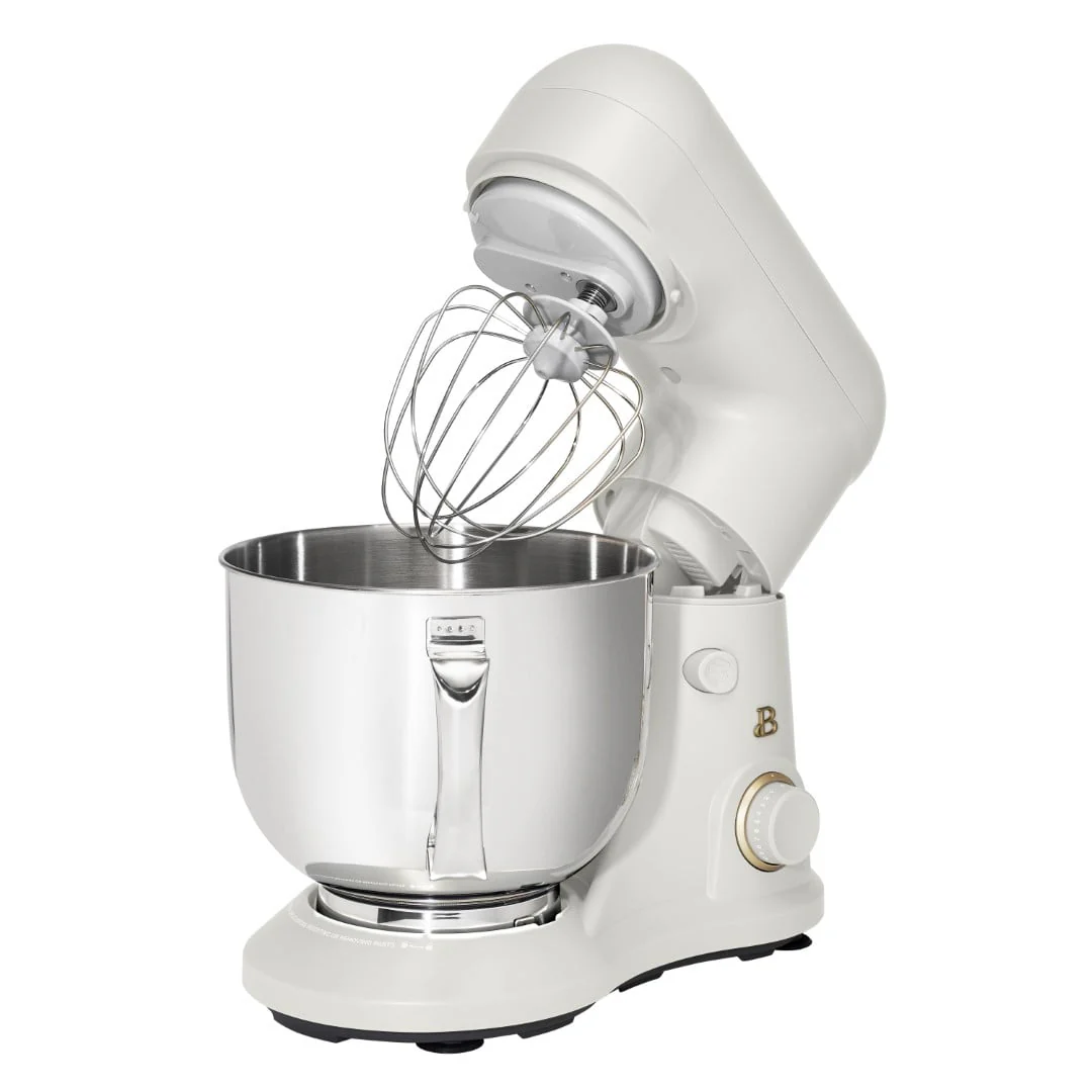 Beautiful 5.3 qt Stand Mixer, Lightweight & Powerful with Tilt-Head, White Icing by Drew Barrymore