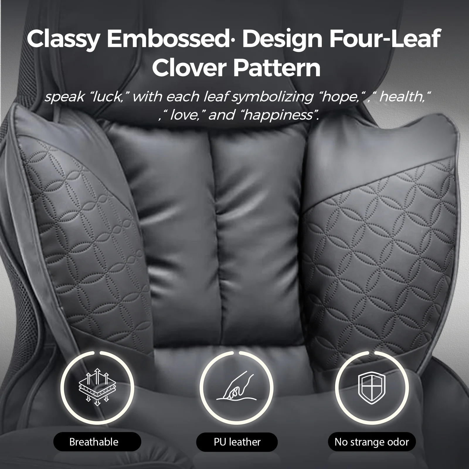 LUCKLIFE Big & Tall Office & Gaming Chair 400LBS Capacity, Wide Ergonomic Seat with Footrest, Adjustable Armrests, Black