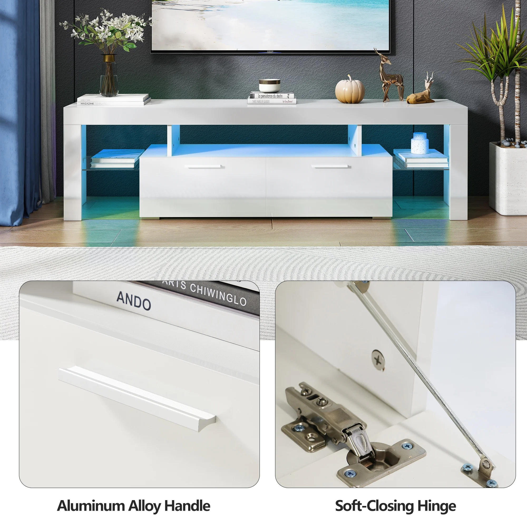 UHOMEPRO TV Stand for TV up to 70