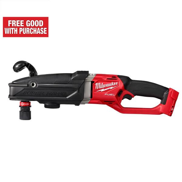 M18 FUEL 18V Lithium-Ion Brushless Cordless GEN 2 SUPER HAWG 7/16 in. Right Angle Drill (Tool-Only)
